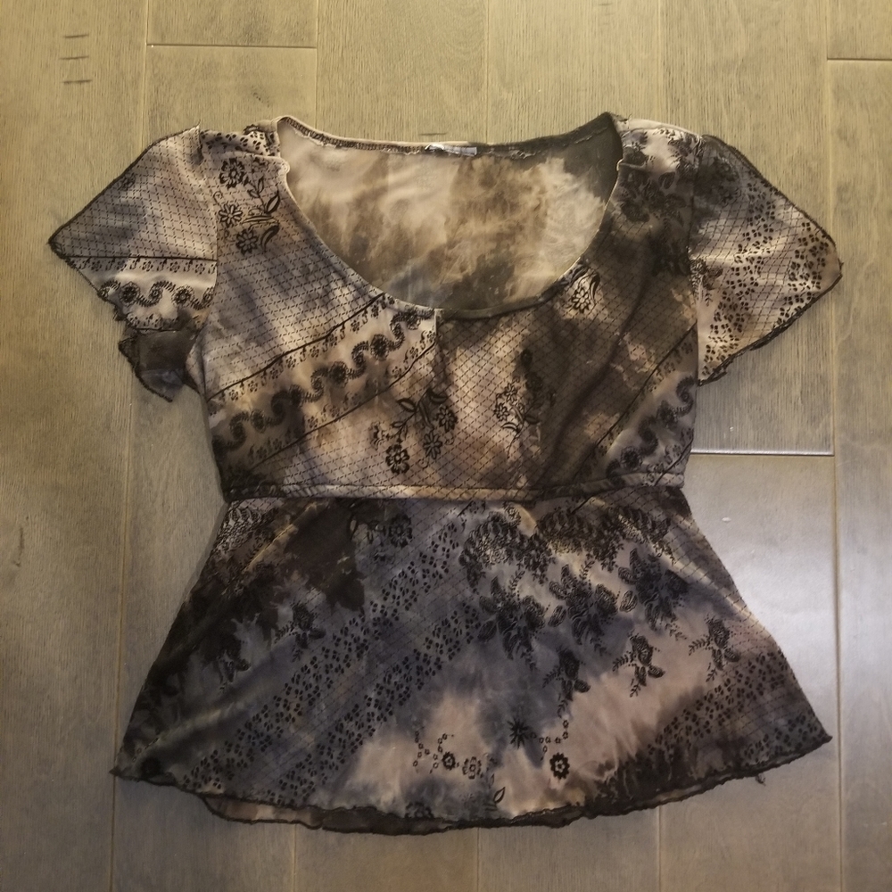 90s Peasant Top